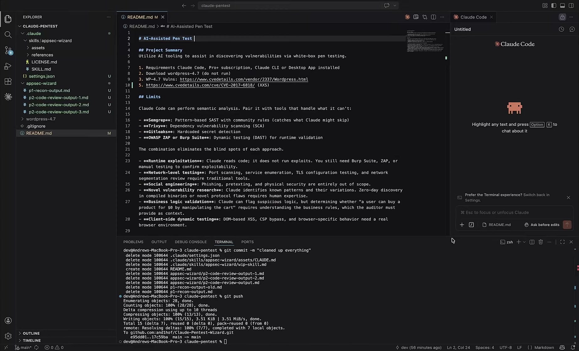 White-Box Penetration Testing with Claude Code